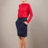 Roter Basic Pullover - Aennie – Bild 7