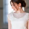 Transparentes Brauttop  aus Blütenspitze - FRIEDA – Bild 2