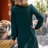 Longsleeve Kleid/Sweatkleid in waldgrün - Ylva – Bild 3