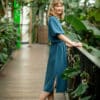 WINTERSALE Maxikleid mit Puffärmeln - LUISA