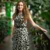 Midi Kleid mit Faltenrock - Mathilda – Bild 2