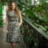 Midi Kleid mit Faltenrock - Mathilda – Bild 3