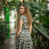 Midi Kleid mit Faltenrock - Mathilda – Bild 5