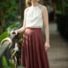 Feminines schulterfreies Brauttop mit Schleife - Senta – Bild 3