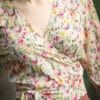 Wickelbluse mit feinem Muster - Vivian – Bild 5