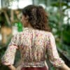 Wickelbluse mit feinem Muster - Vivian – Bild 6