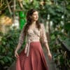 Wickelbluse mit feinem Muster - Vivian – Bild 7