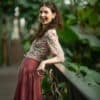 Wickelbluse mit feinem Muster - Vivian – Bild 8