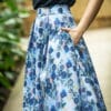 Baumwollrock mit Taschen in BLUE GARDEN - Livia – Bild 2