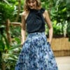 Baumwollrock mit Taschen in BLUE GARDEN - Livia – Bild 5