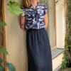 Schluppenbluse mit feinem Muster - Cosma – Bild 3