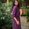 Tailliertes Kleid mit weiten Ärmeln- Lara – Bild 2