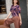 Elegante Bluse mit Puffärmeln - LUISA – Bild 3