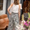 Schwarz-weisse Sommerhose - Siena – Bild 5