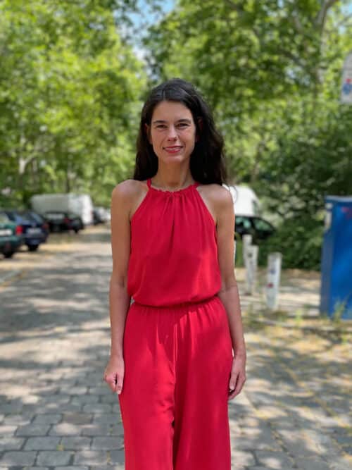 FEMININES SCHULTERFREIES TOP MIT SCHLEIFE – SENTA