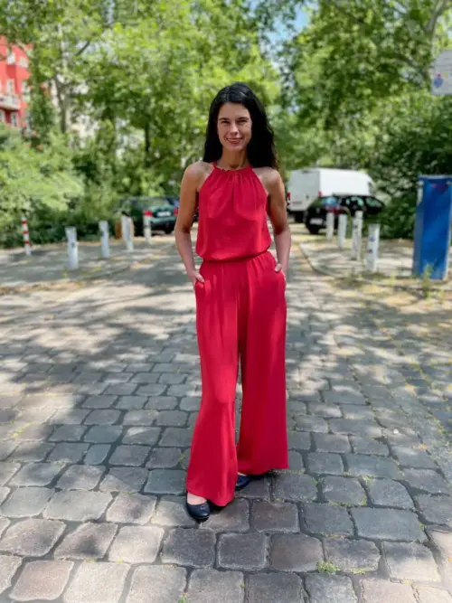 FEMININES SCHULTERFREIES TOP MIT SCHLEIFE – SENTA