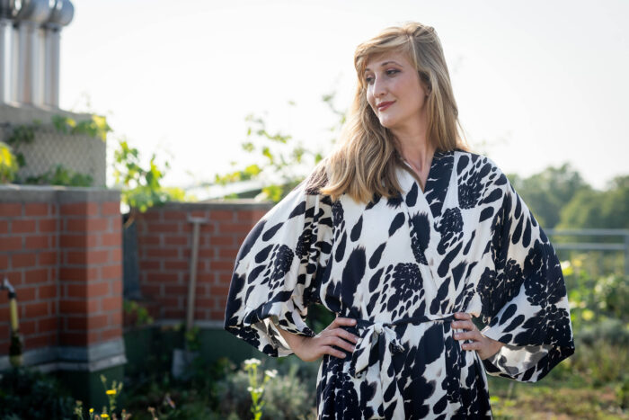 Langer, luxuriöser Kimono  - Aiko – Bild 9