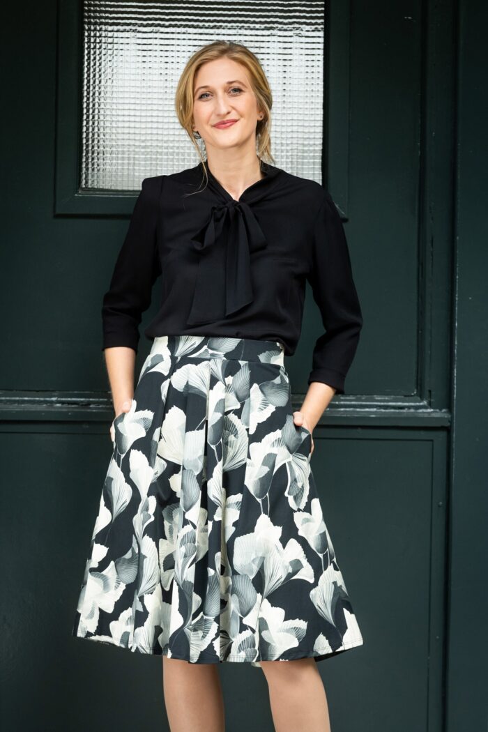 Baumwoll Falten-Rock mit Taschen - Valerie – Bild 2