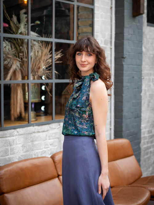 Neckholdertop mit Schleife - Naomi