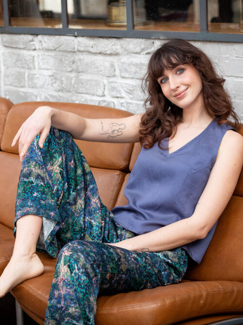 Sommertop mit V- Ausschnitt - Christie