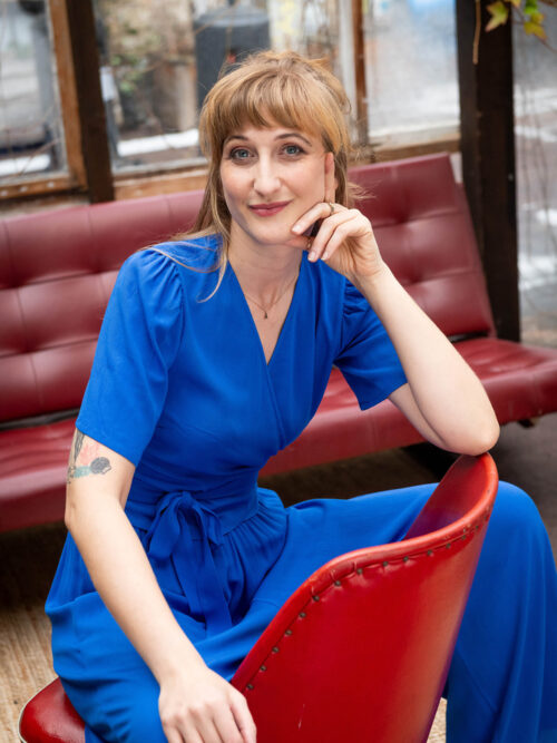 Wickelbluse mit kurzen Ärmeln - Vivian