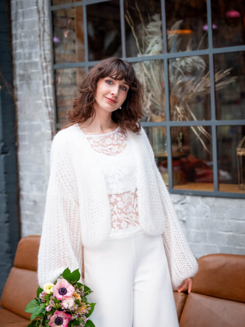 Elegante Brautstrickjacke - Carla