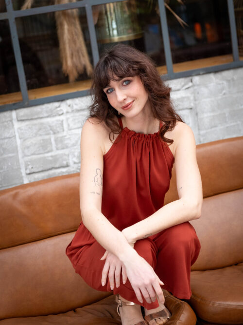 FEMININES SCHULTERFREIES TOP – SENTA