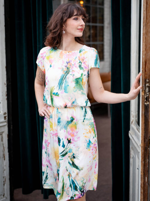 Gemustertes Sommerkleid - Lara