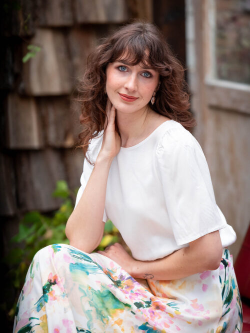 Weisse Bluse mit lockeren Ärmeln - Lykke