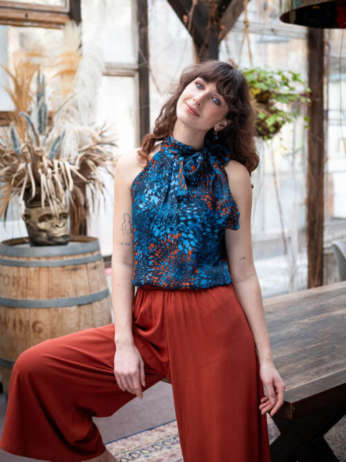 Neckholdertop mit Schleife - Naomi