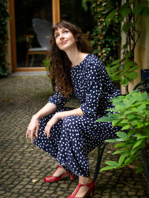 Culotte in Navy Dots- Verona
