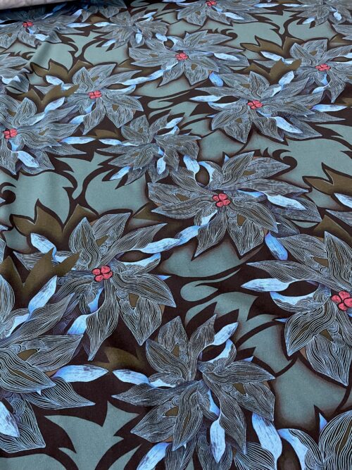 Meterware Sweatshirt extrabreit Wild Flower Print