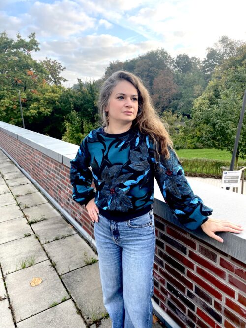 Longsleeve Sweatshirt Wild Flower Print - Anouk